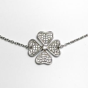 NEW .925 Four Leaf Clover Sterling Silver Bracelet